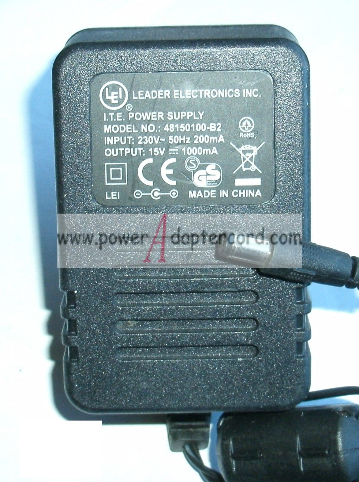 *Brand NEW* 15V 1000mA LEI 48150100-B2 ADAPTER POWER SUPPLY